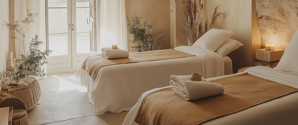 salon de massage simples et sens